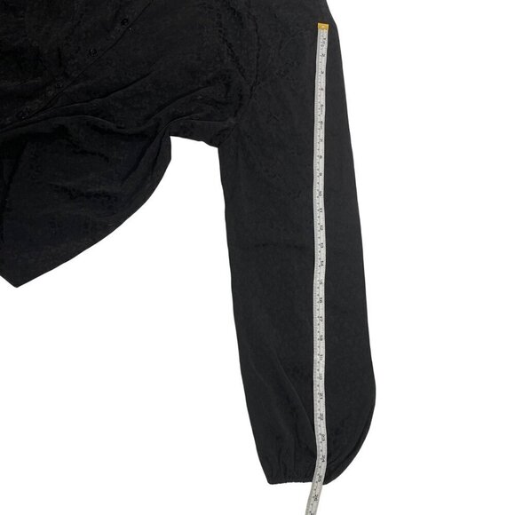 Lilly Pulitzer Hensley leopard print neutral black blouse button up women’s XL - Picture 13 of 13